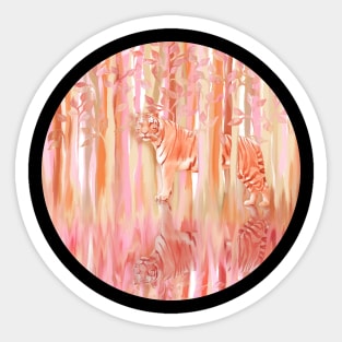 Tiger in the Trees Sticker